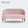 Sofa en bois rose de tissu de meubles de salon avec de haute qualité